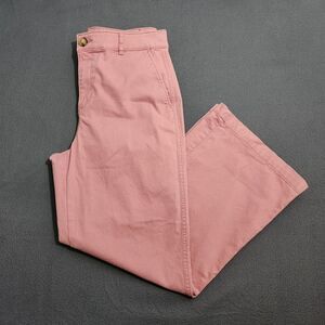 LOFT Women 8P Pink High Rise The Monroe Wide Leg Pants